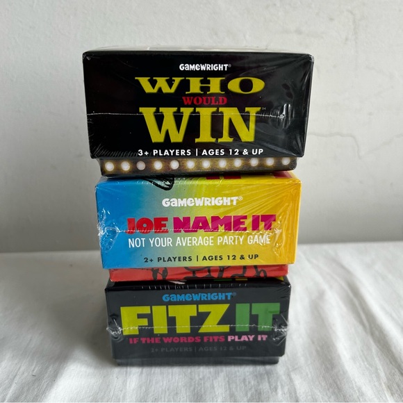 Lot of 3 New Card Games Joe Name it, Fitz It, & Who would Win - Picture 4 of 6